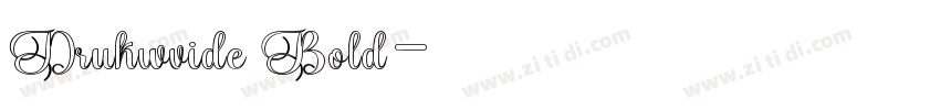 Drukwvide Bold字体转换